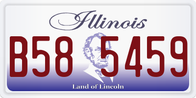 IL license plate B585459