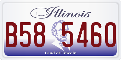 IL license plate B585460