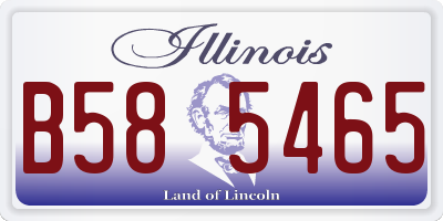 IL license plate B585465