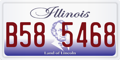 IL license plate B585468