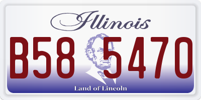 IL license plate B585470