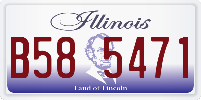 IL license plate B585471