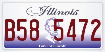 IL license plate B585472