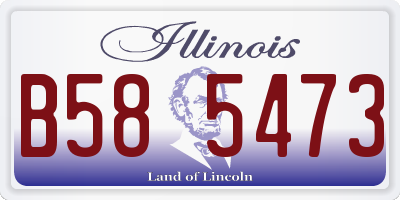 IL license plate B585473