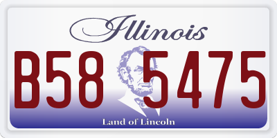 IL license plate B585475