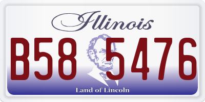 IL license plate B585476