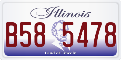 IL license plate B585478