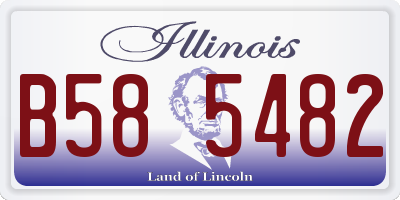 IL license plate B585482