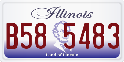 IL license plate B585483