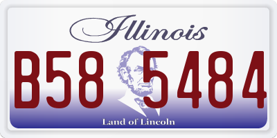 IL license plate B585484