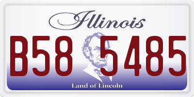 IL license plate B585485