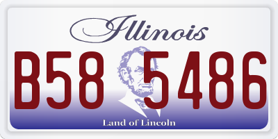 IL license plate B585486