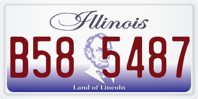 IL license plate B585487