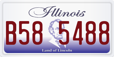 IL license plate B585488