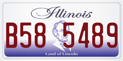 IL license plate B585489
