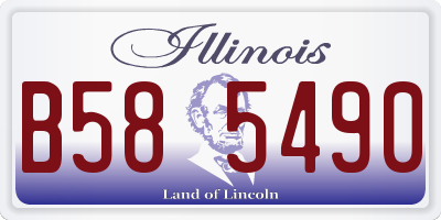 IL license plate B585490