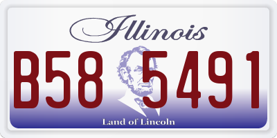 IL license plate B585491