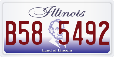 IL license plate B585492