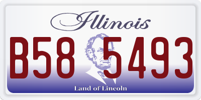 IL license plate B585493