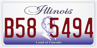 IL license plate B585494