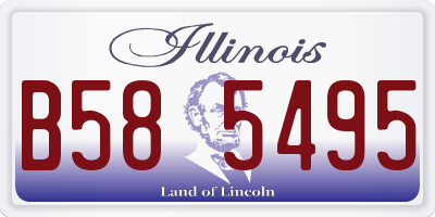 IL license plate B585495