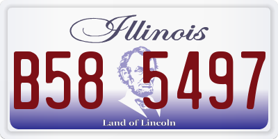 IL license plate B585497