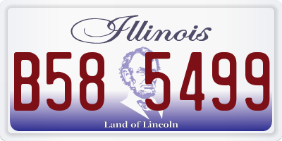 IL license plate B585499