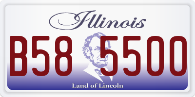 IL license plate B585500
