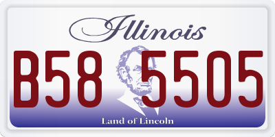 IL license plate B585505