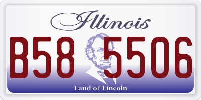IL license plate B585506