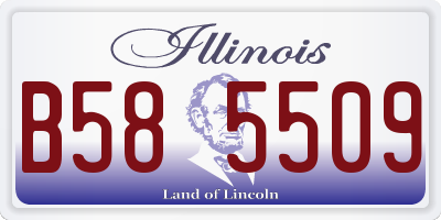 IL license plate B585509