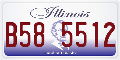 IL license plate B585512