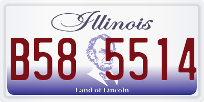 IL license plate B585514
