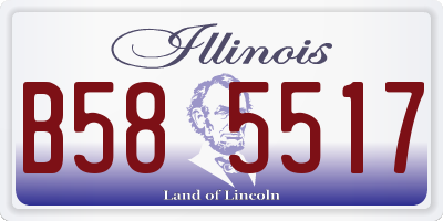 IL license plate B585517