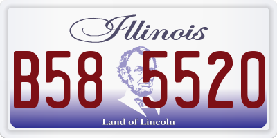 IL license plate B585520