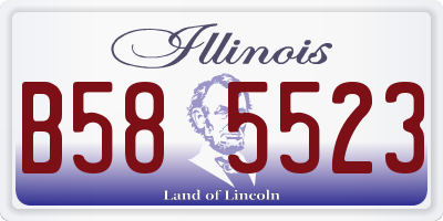 IL license plate B585523