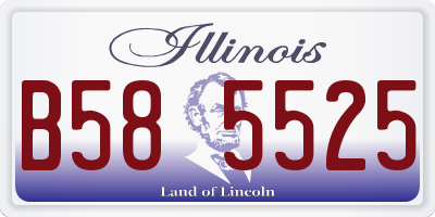 IL license plate B585525