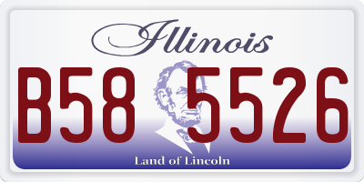 IL license plate B585526