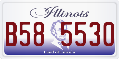 IL license plate B585530