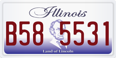 IL license plate B585531