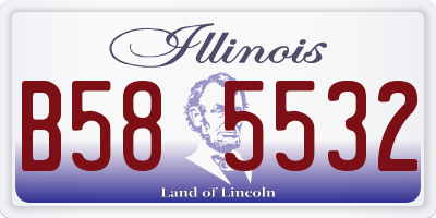 IL license plate B585532