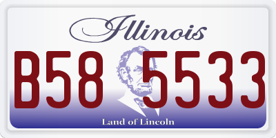 IL license plate B585533