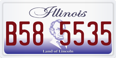 IL license plate B585535