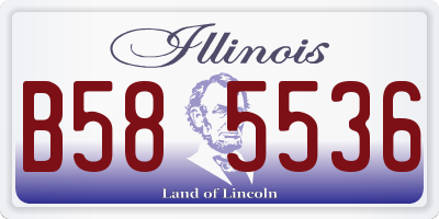 IL license plate B585536
