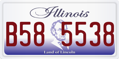 IL license plate B585538