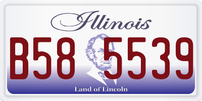 IL license plate B585539