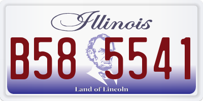 IL license plate B585541
