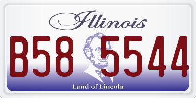 IL license plate B585544