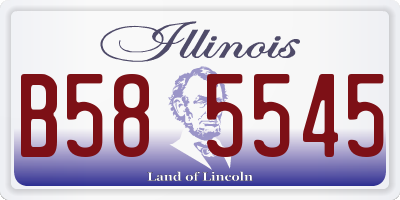 IL license plate B585545