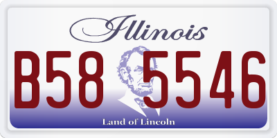 IL license plate B585546
